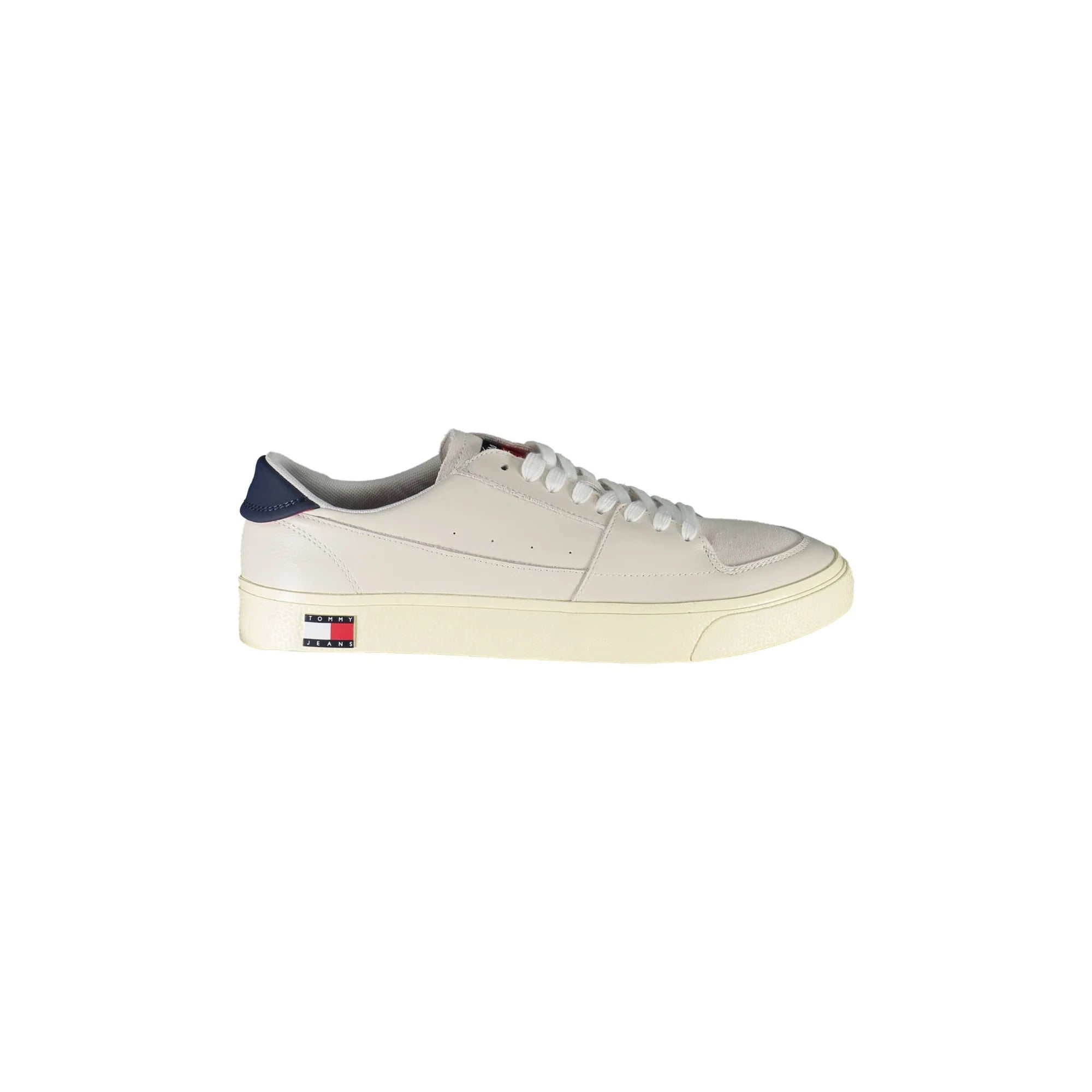 CALVIN KLEIN Scarpe Sneakers Uomo Bianche con Dettagli a Contrasto e Logo Tommy Hilfiger Bianco - foto prodotto